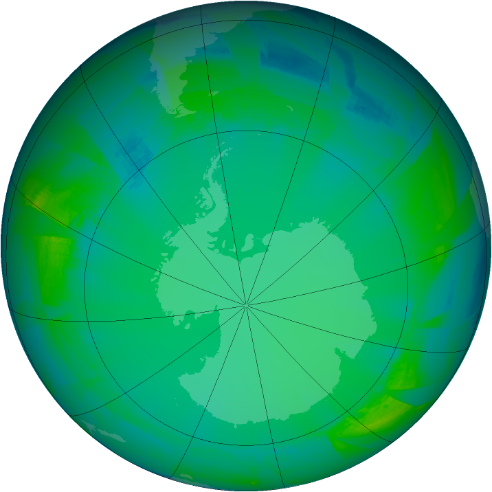 Ozone Map 2009-07-12